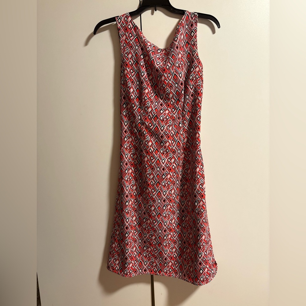 Anise size M Geometric Red Sleeveless Dress - Picture 2 of 8